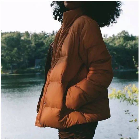 Patagonia Silent Down Jacket Women's Orange Puffer 700 Down Jacket - Picture 4 of 16